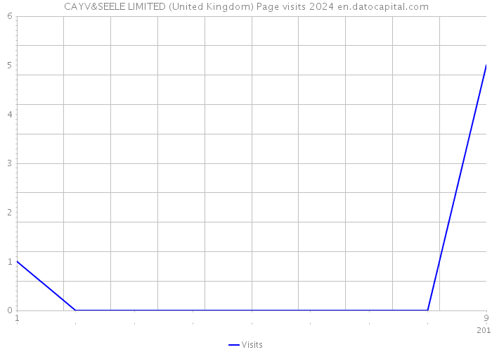 CAYV&SEELE LIMITED (United Kingdom) Page visits 2024 