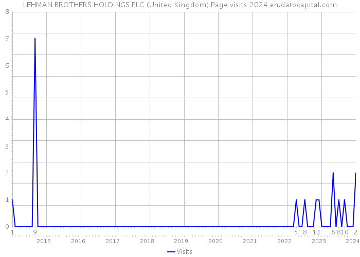 LEHMAN BROTHERS HOLDINGS PLC (United Kingdom) Page visits 2024 