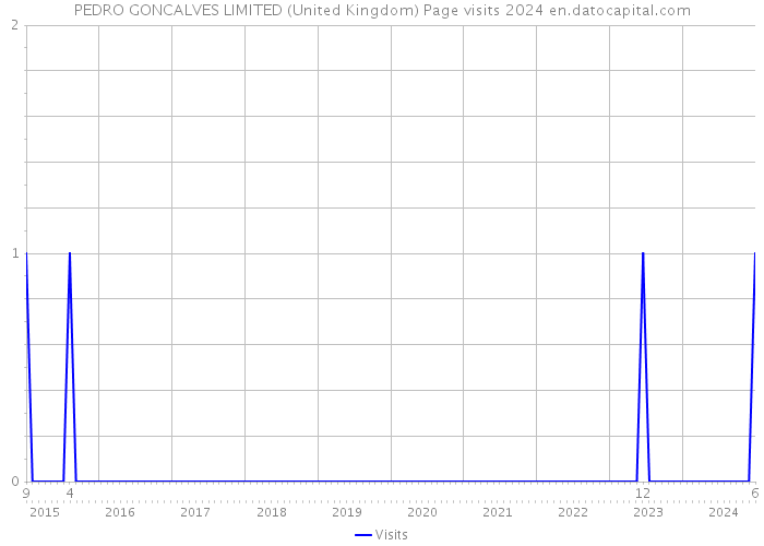 PEDRO GONCALVES LIMITED (United Kingdom) Page visits 2024 