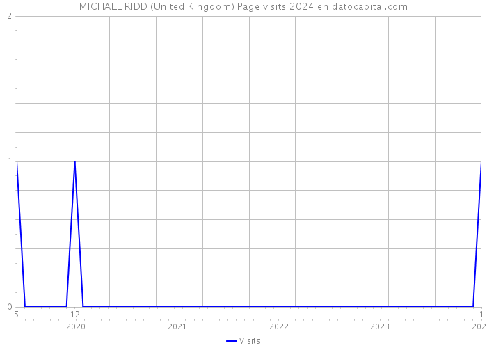 MICHAEL RIDD (United Kingdom) Page visits 2024 
