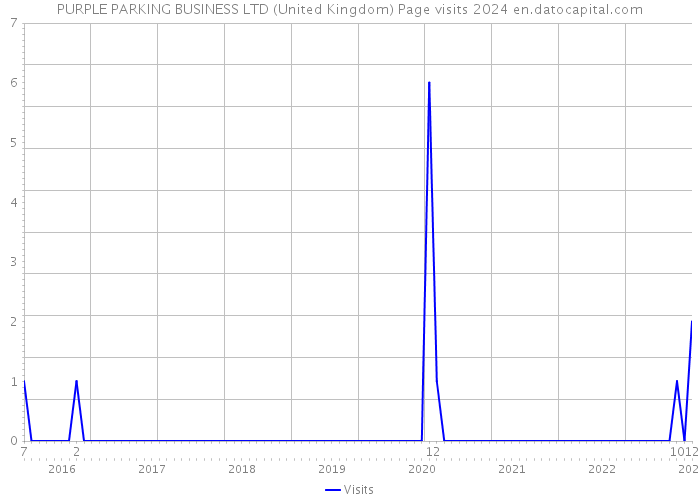 PURPLE PARKING BUSINESS LTD (United Kingdom) Page visits 2024 