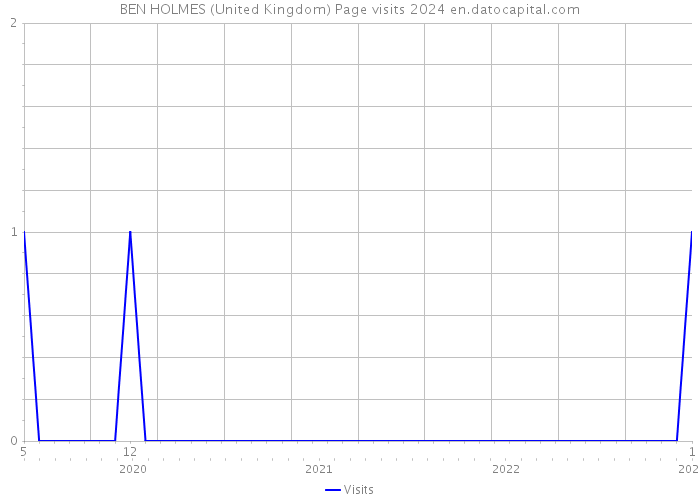 BEN HOLMES (United Kingdom) Page visits 2024 