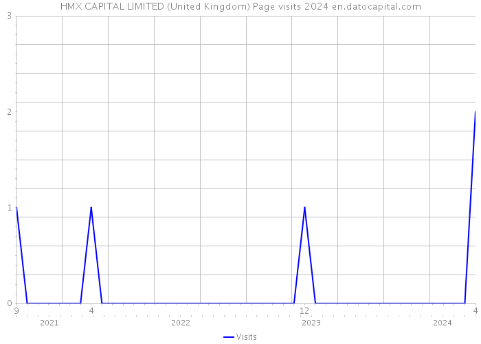 HMX CAPITAL LIMITED (United Kingdom) Page visits 2024 