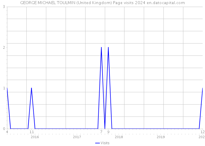 GEORGE MICHAEL TOULMIN (United Kingdom) Page visits 2024 