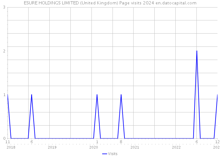 ESURE HOLDINGS LIMITED (United Kingdom) Page visits 2024 