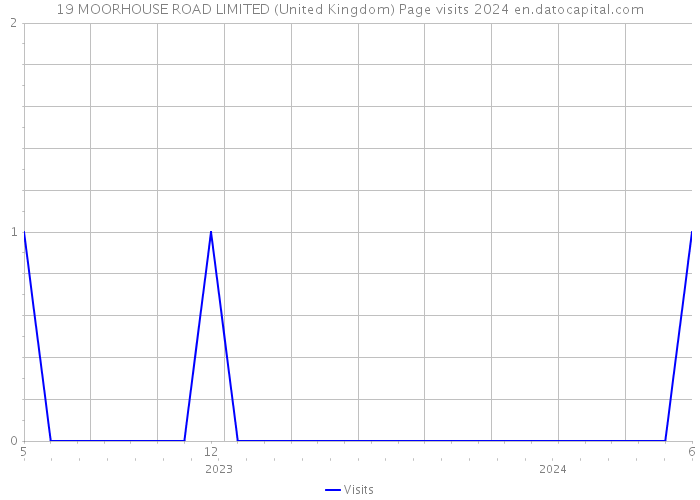 19 MOORHOUSE ROAD LIMITED (United Kingdom) Page visits 2024 