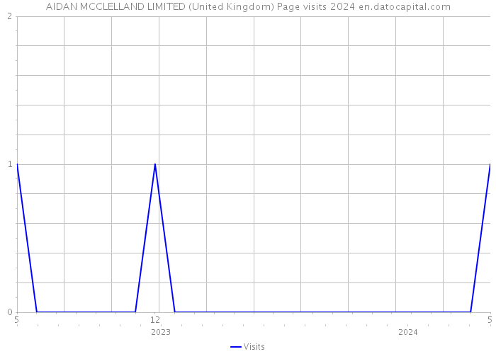 AIDAN MCCLELLAND LIMITED (United Kingdom) Page visits 2024 