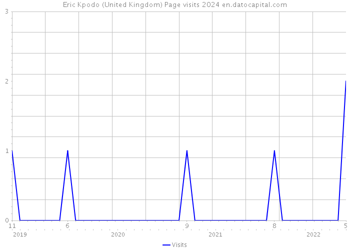 Eric Kpodo (United Kingdom) Page visits 2024 