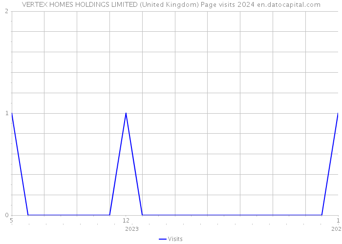 VERTEX HOMES HOLDINGS LIMITED (United Kingdom) Page visits 2024 