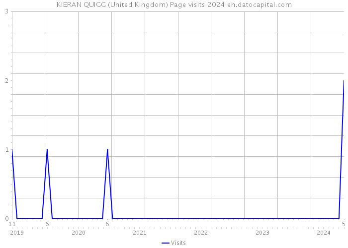 KIERAN QUIGG (United Kingdom) Page visits 2024 