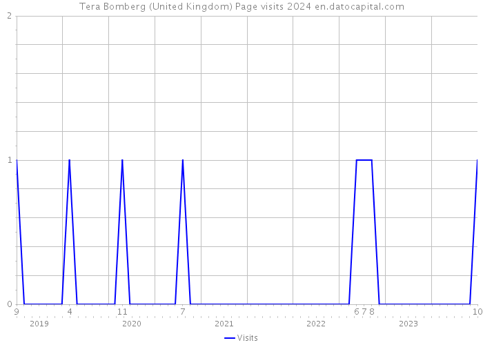 Tera Bomberg (United Kingdom) Page visits 2024 