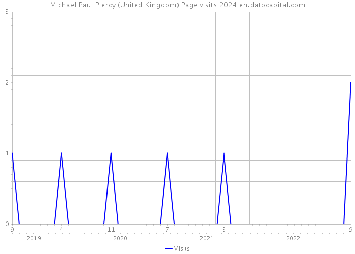 Michael Paul Piercy (United Kingdom) Page visits 2024 
