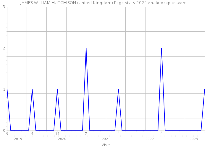 JAMES WILLIAM HUTCHISON (United Kingdom) Page visits 2024 