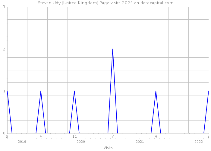Steven Udy (United Kingdom) Page visits 2024 