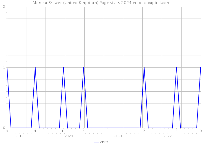 Monika Brewer (United Kingdom) Page visits 2024 