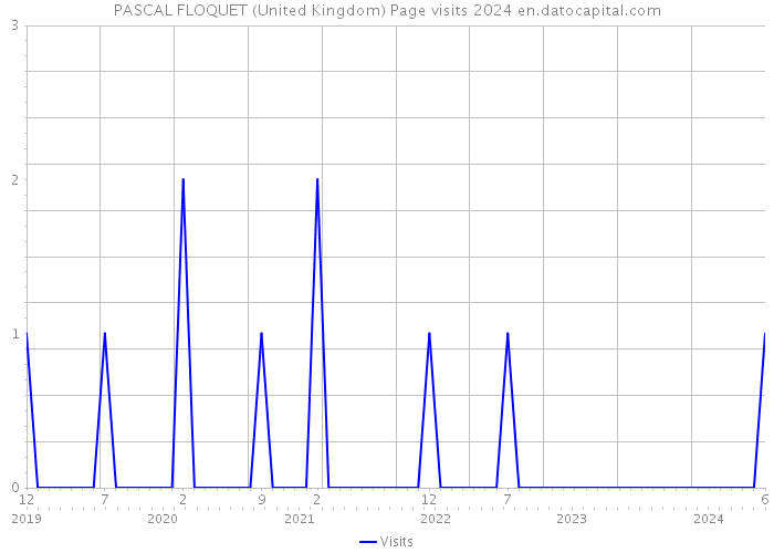 PASCAL FLOQUET (United Kingdom) Page visits 2024 