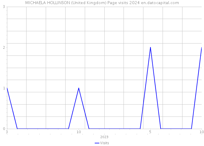 MICHAELA HOLLINSON (United Kingdom) Page visits 2024 