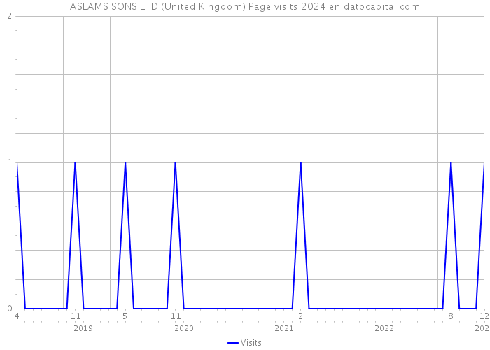 ASLAMS SONS LTD (United Kingdom) Page visits 2024 