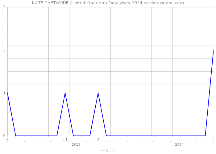 KATE CHETWODE (United Kingdom) Page visits 2024 