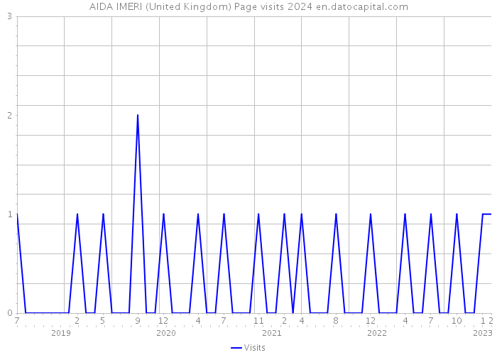 AIDA IMERI (United Kingdom) Page visits 2024 