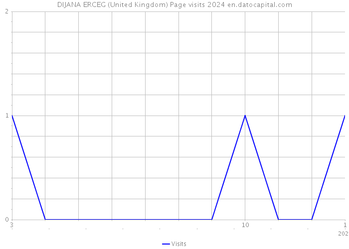 DIJANA ERCEG (United Kingdom) Page visits 2024 