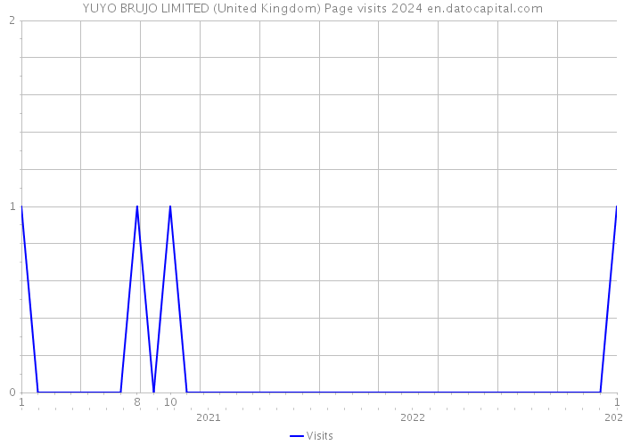 YUYO BRUJO LIMITED (United Kingdom) Page visits 2024 