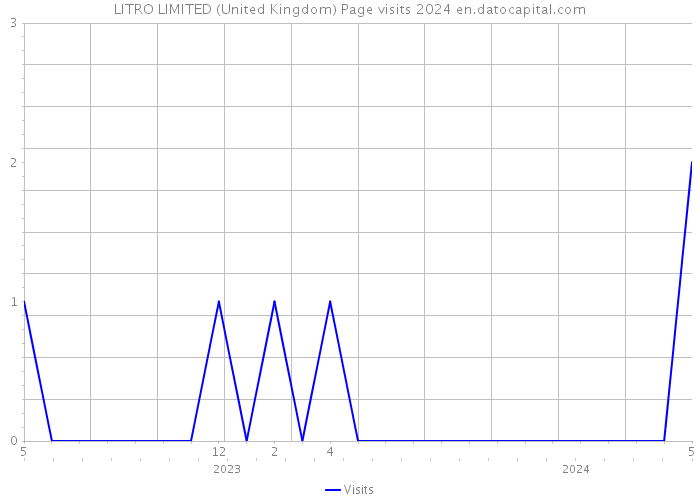 LITRO LIMITED (United Kingdom) Page visits 2024 