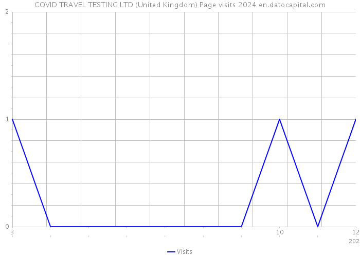 COVID TRAVEL TESTING LTD (United Kingdom) Page visits 2024 