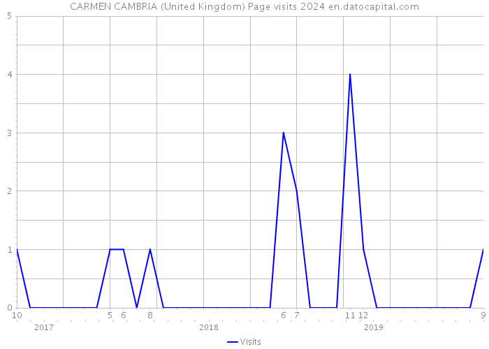 CARMEN CAMBRIA (United Kingdom) Page visits 2024 