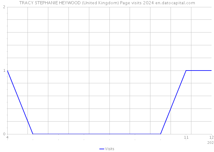 TRACY STEPHANIE HEYWOOD (United Kingdom) Page visits 2024 