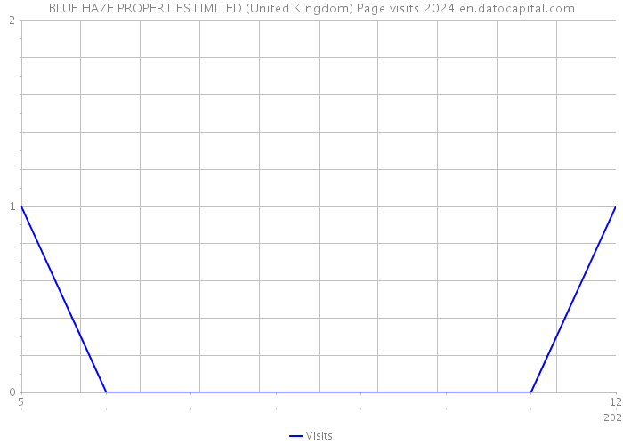 BLUE HAZE PROPERTIES LIMITED (United Kingdom) Page visits 2024 