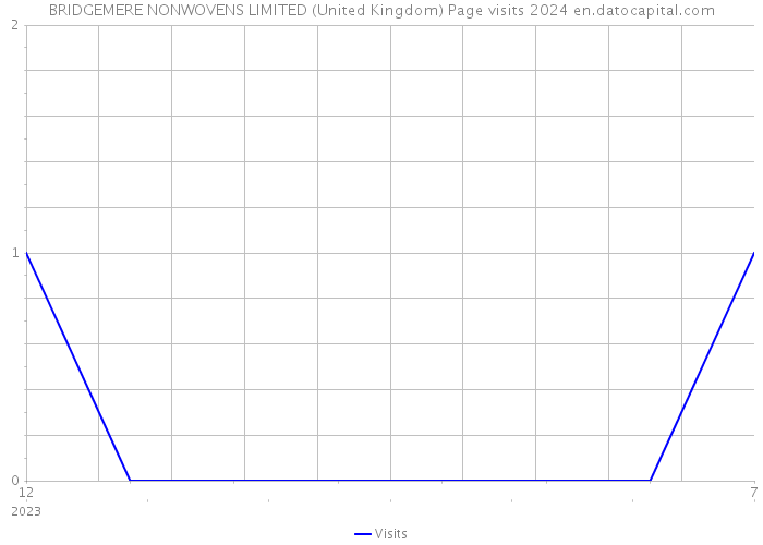 BRIDGEMERE NONWOVENS LIMITED (United Kingdom) Page visits 2024 