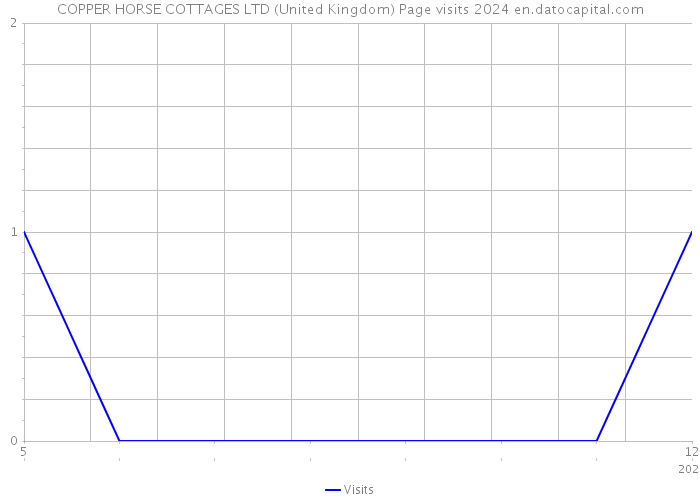 COPPER HORSE COTTAGES LTD (United Kingdom) Page visits 2024 