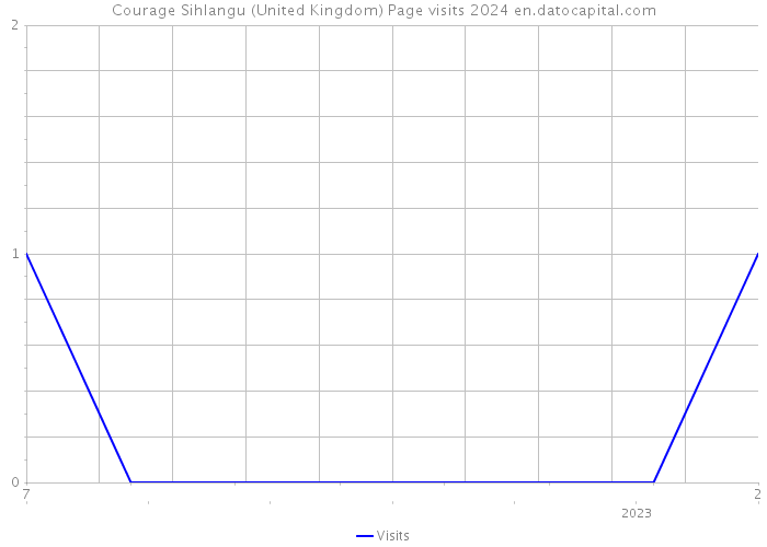 Courage Sihlangu (United Kingdom) Page visits 2024 