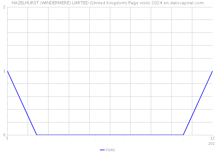 HAZELHURST (WINDERMERE) LIMITED (United Kingdom) Page visits 2024 