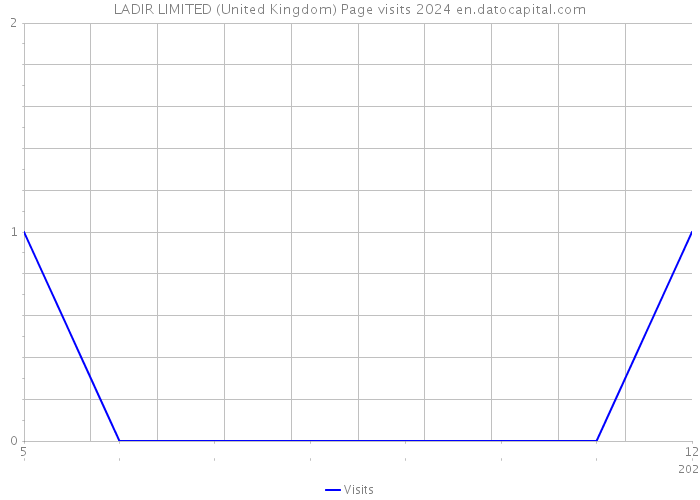 LADIR LIMITED (United Kingdom) Page visits 2024 