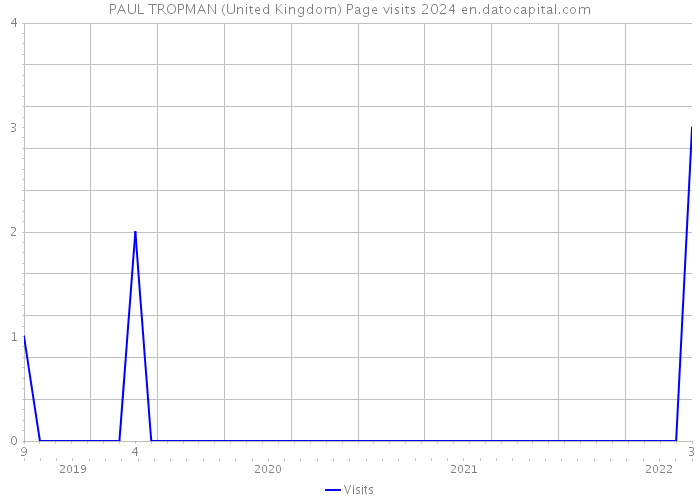 PAUL TROPMAN (United Kingdom) Page visits 2024 