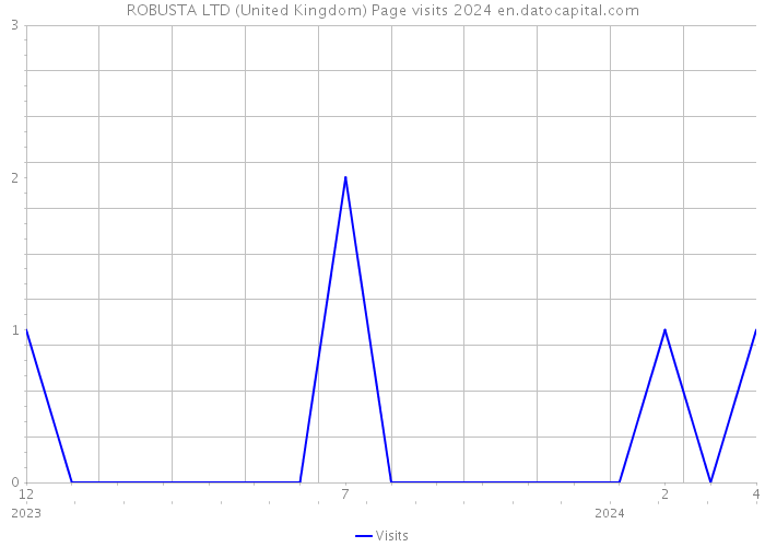 ROBUSTA LTD (United Kingdom) Page visits 2024 