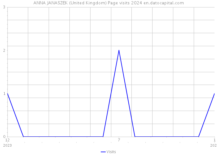 ANNA JANASZEK (United Kingdom) Page visits 2024 