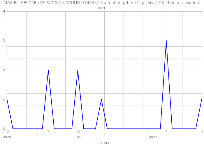 MARIELLE FLORENCE PATRICIA RAULIN-FOISSAC (United Kingdom) Page visits 2024 