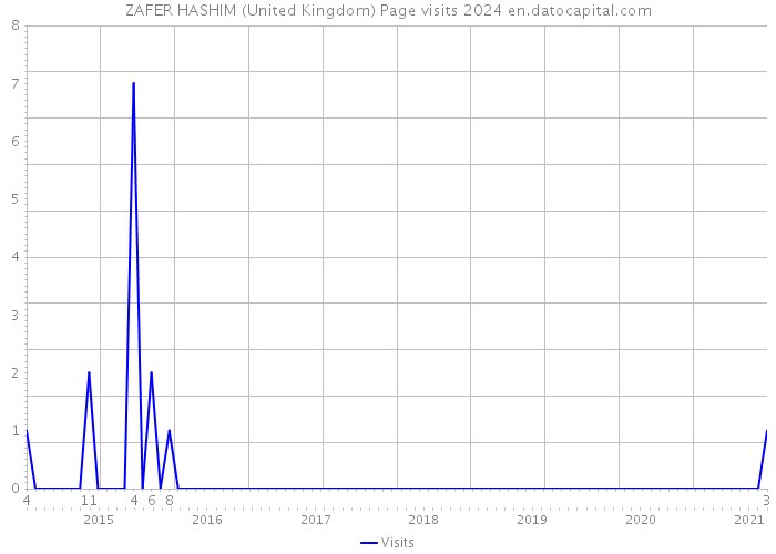 ZAFER HASHIM (United Kingdom) Page visits 2024 
