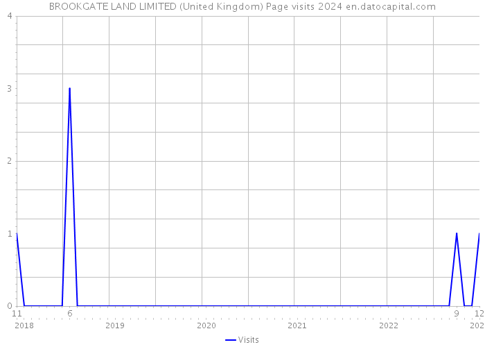 BROOKGATE LAND LIMITED (United Kingdom) Page visits 2024 