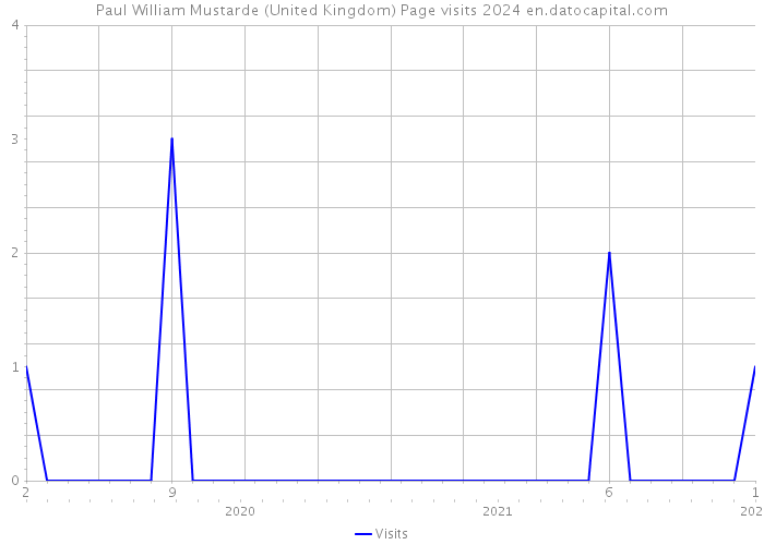 Paul William Mustarde (United Kingdom) Page visits 2024 