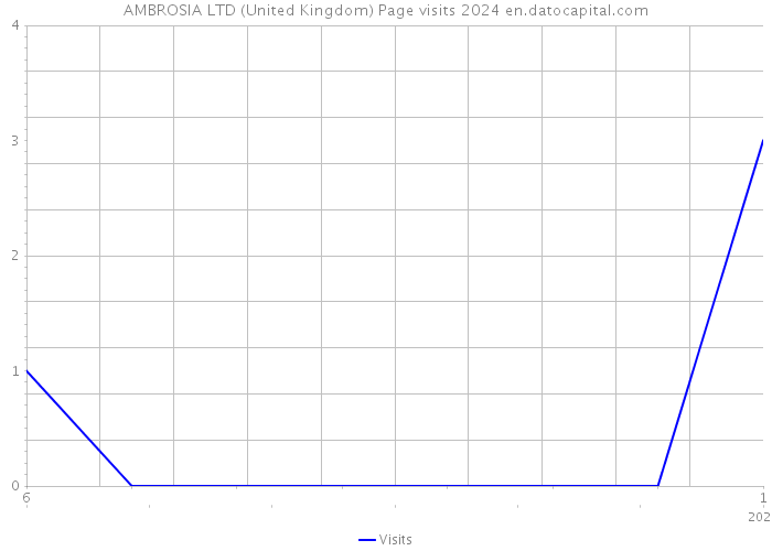 AMBROSIA LTD (United Kingdom) Page visits 2024 