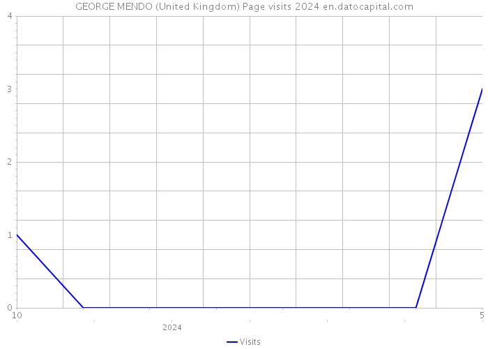 GEORGE MENDO (United Kingdom) Page visits 2024 
