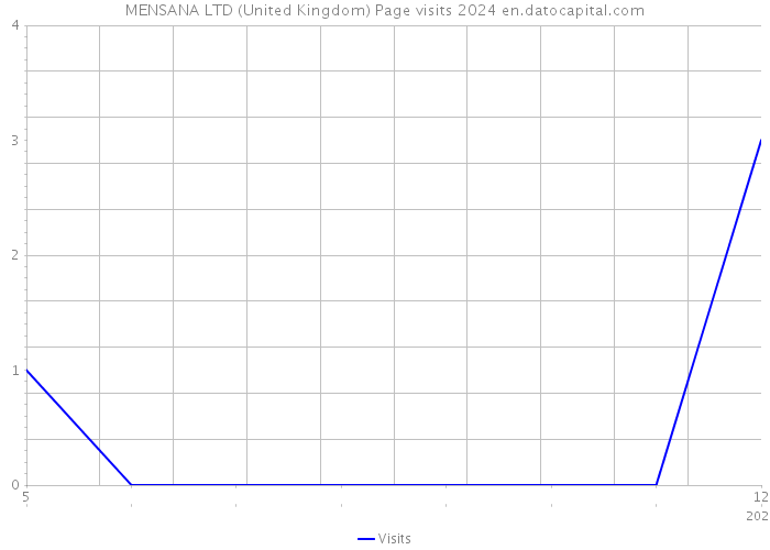 MENSANA LTD (United Kingdom) Page visits 2024 