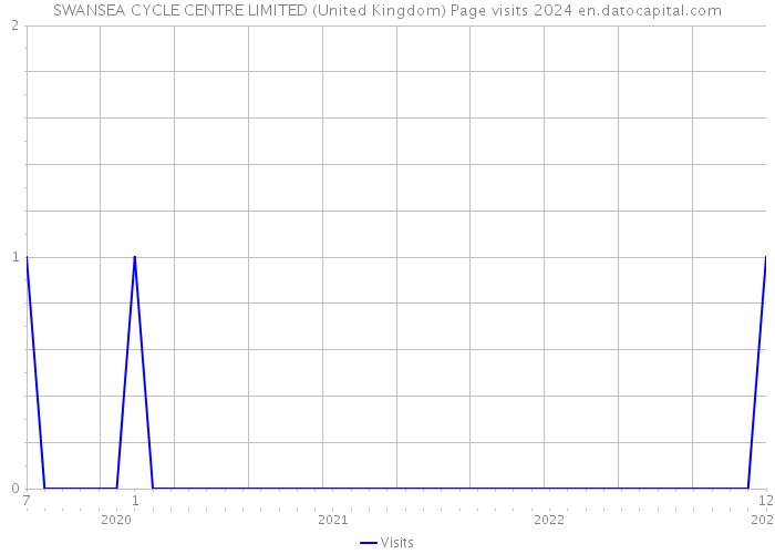 SWANSEA CYCLE CENTRE LIMITED (United Kingdom) Page visits 2024 