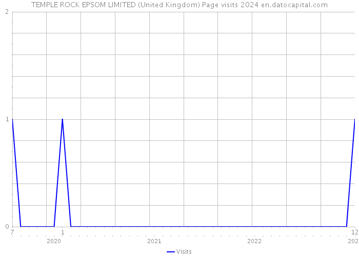 TEMPLE ROCK EPSOM LIMITED (United Kingdom) Page visits 2024 