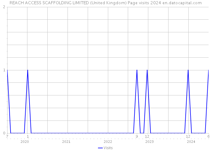 REACH ACCESS SCAFFOLDING LIMITED (United Kingdom) Page visits 2024 