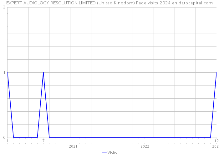 EXPERT AUDIOLOGY RESOLUTION LIMITED (United Kingdom) Page visits 2024 